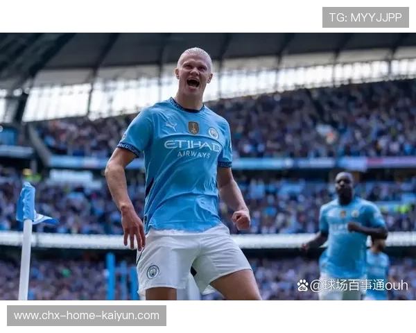 曼城边路推进制造空档，哈兰德踩单车后抽射